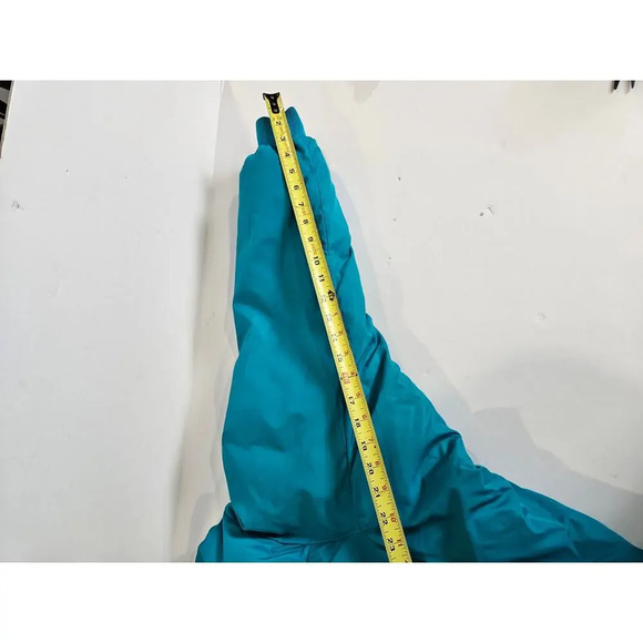 Vintage 90s Columbia Down Puffer Jacket Reversible Mens Adult Small L Blue Teal - Picture 8 of 11